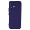 Newface Vivo V23 5G Kılıf Nano içi Kadife Silikon - Mor