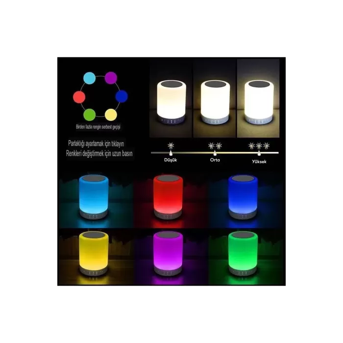 Newface CL-671 Şarjlı Dokunmatik Gece Lambalı Bluetooth Hoparlör