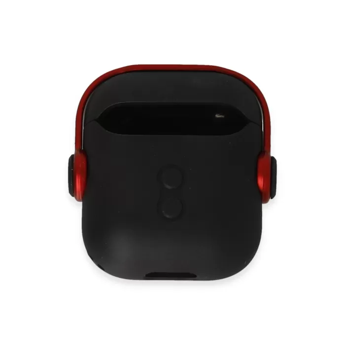 Newface Airpods 2 (2.nesil) Cool Kılıf - Siyah-Kırmızı