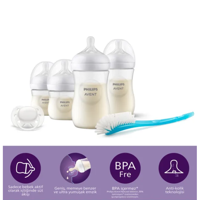 Doğal Tepkili Natural Response PP Hoşgeldin Bebek Hediye Seti