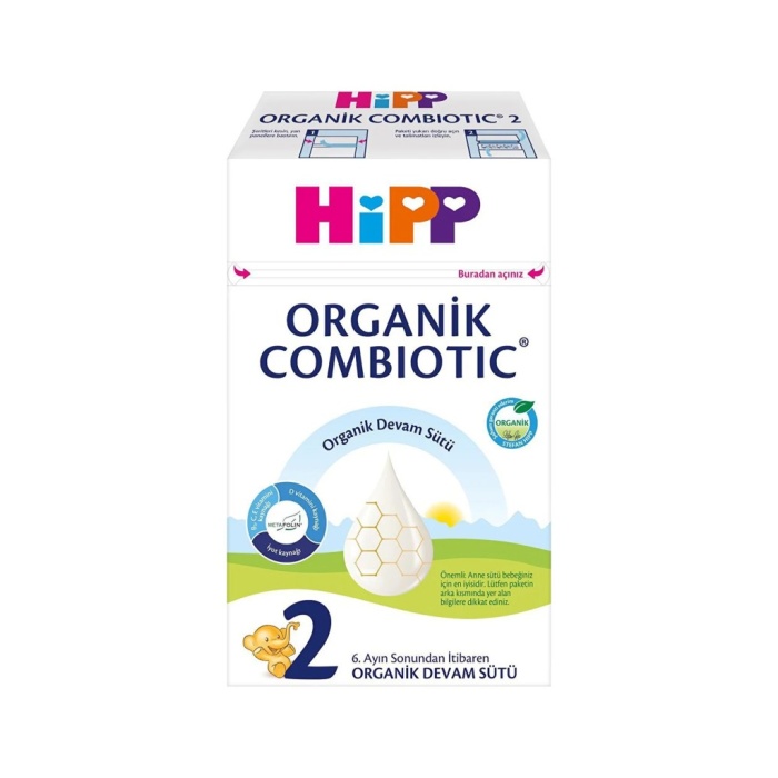 2 Organik Combiotic Bebek Sütü 600 Gr