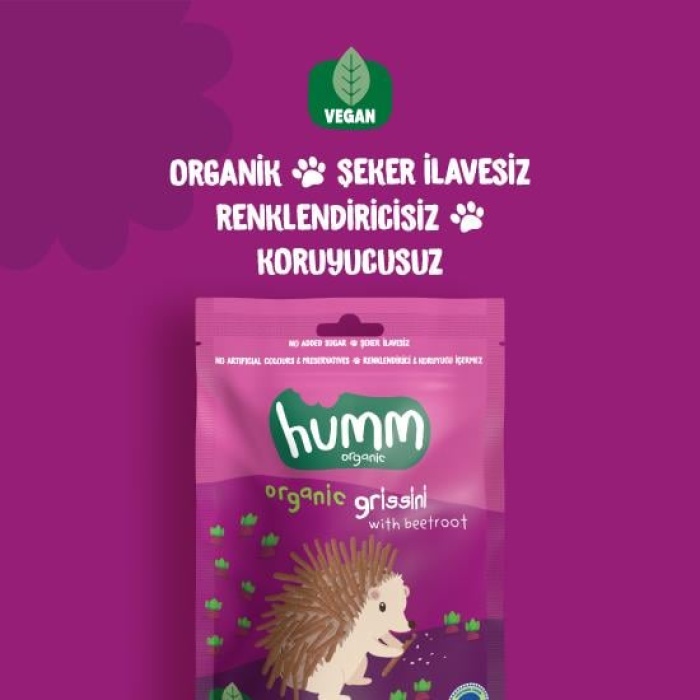 Organik Vegan Pancarlı Grissini 55 Gr