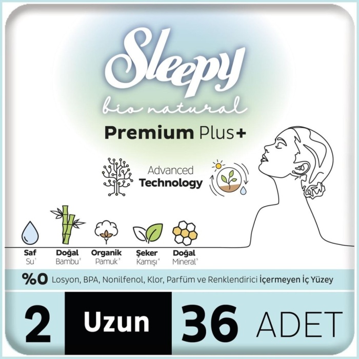 Bio Natural Premium Plus Mega Uzun Ped 36 Adet