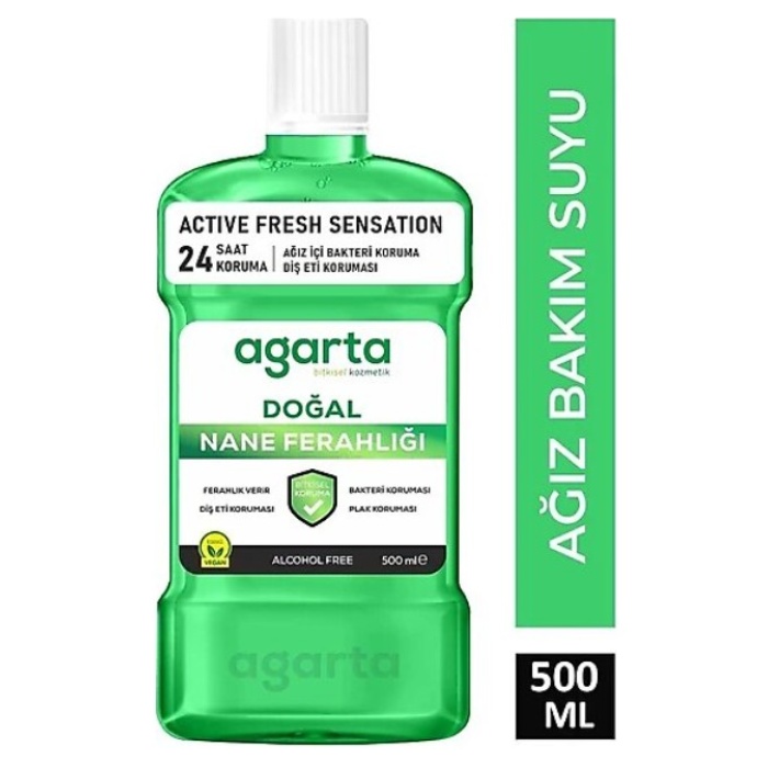 Doğal Ağız Bakım Suyu 500 ml Nane Özlü