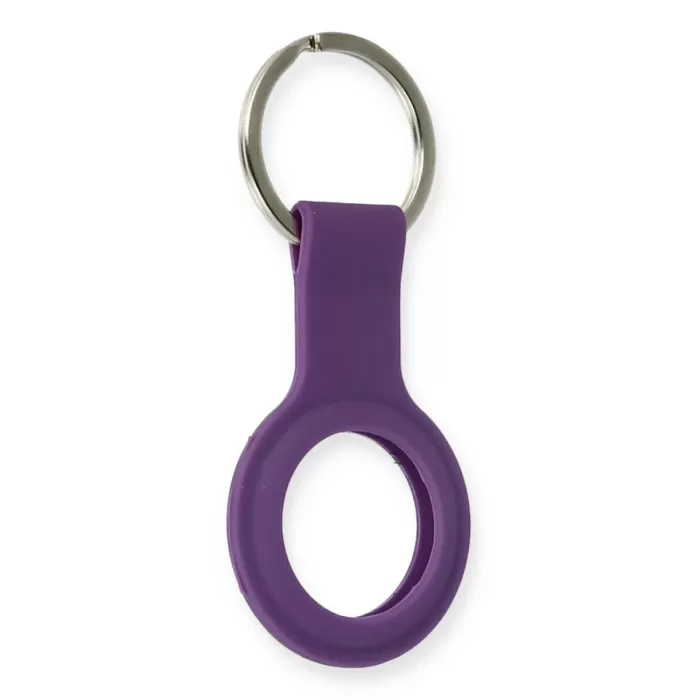 Newface Airtag Silikon Kılıf - Mor