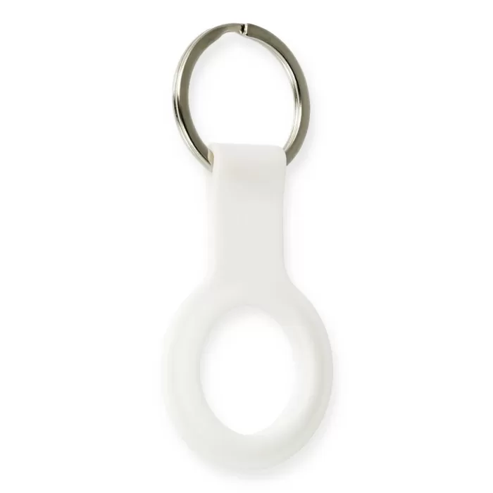 Newface Airtag Silikon Kılıf - Beyaz