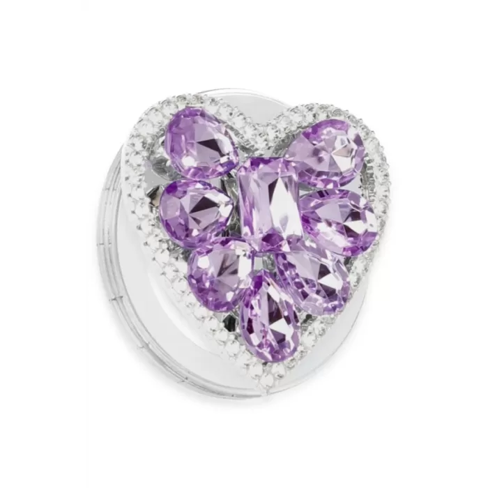 Newface Kickstand Taşlı Magsafe Stand - Mor