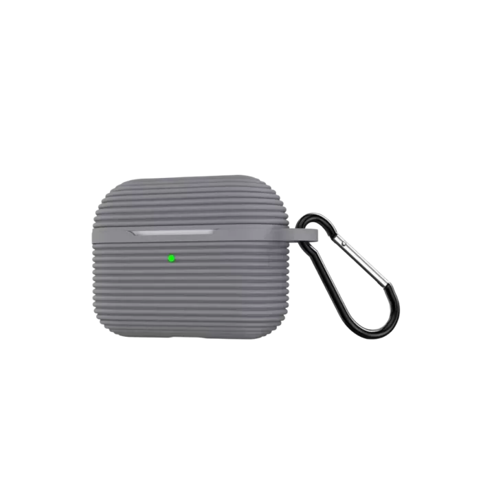 Newface Airpods Pro 3 (3.nesil) Raven Silikon Kılıf - Gri