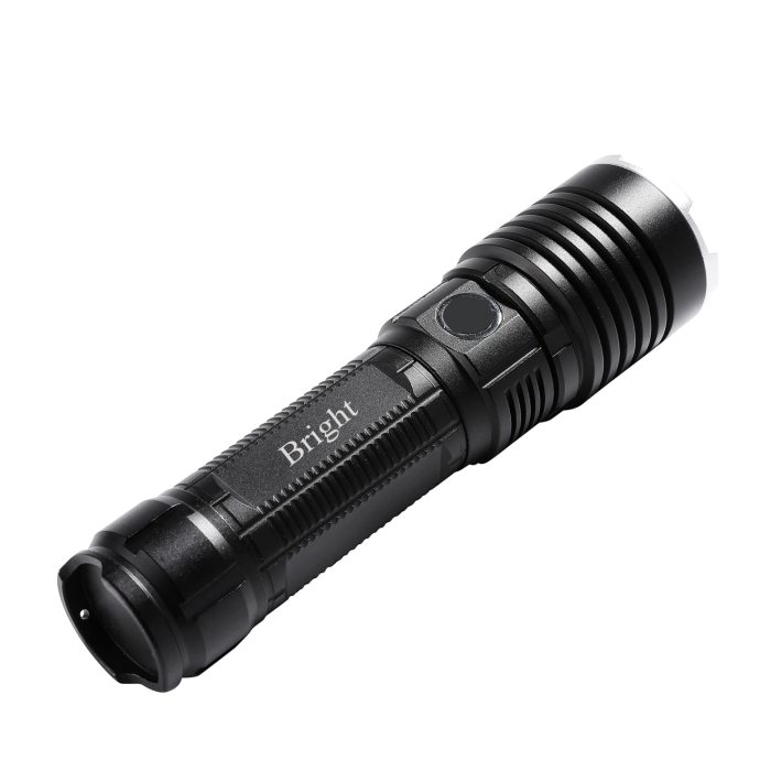 Bright Ght-5761 Xp90 Led 3 Mod Zoomlu Yağmur Suyu Geçirmez Şarjlı El Feneri 26650 Pilli
