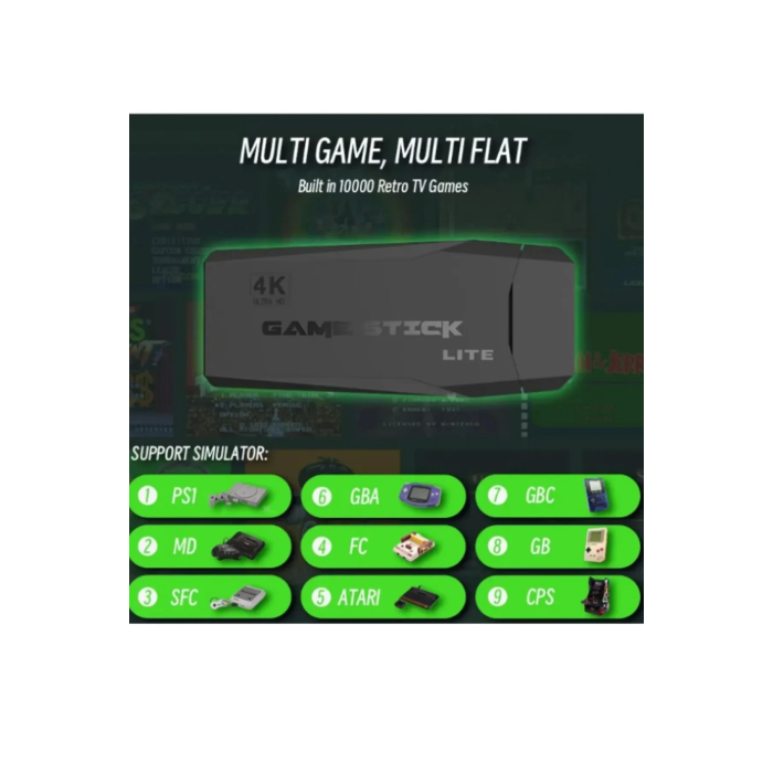2.4g Kablosuz Çift Kol Retro Oyunlar 4k Game Stick 3500 Oyun