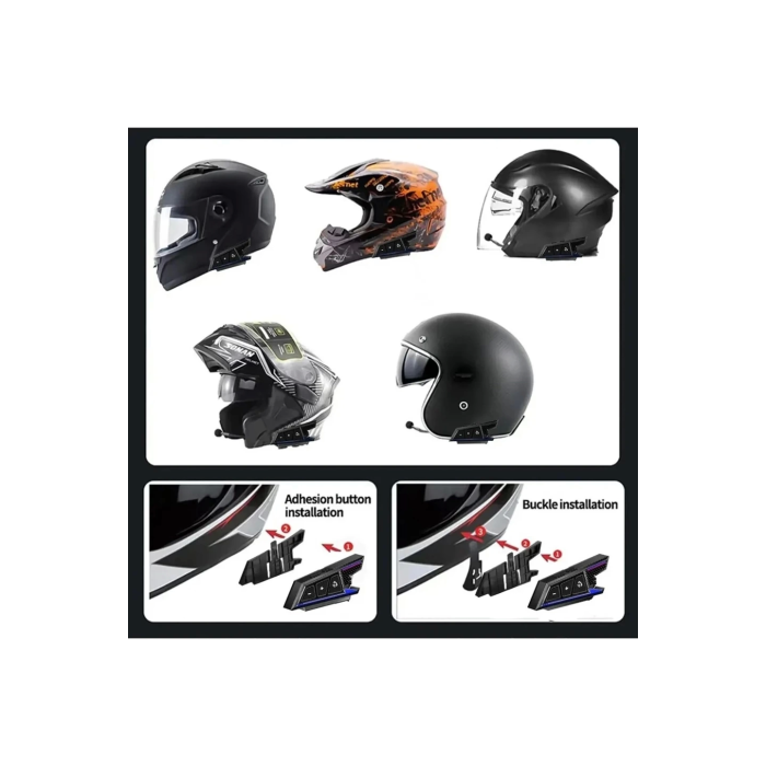 Bt40 Kask Kulaklık Bluetooth Motosiklet Kulaklık Intercom 5.3