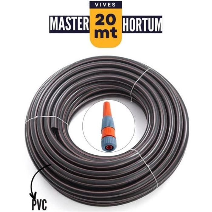 BFS 20 Metre Master Bahçe Hortumu Sulama Aparatı HEDİYELİ
