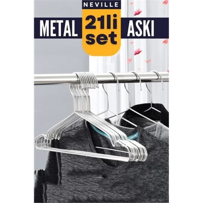 BFS Neville 21 Adet Metal Askı Seti