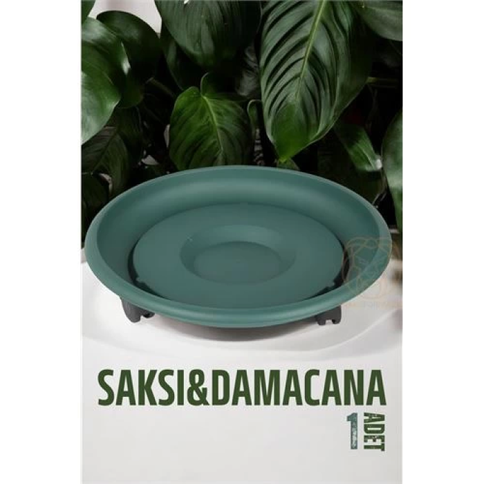 BFS Tekerlekli Saksı Altığı 37 CM YEŞİL