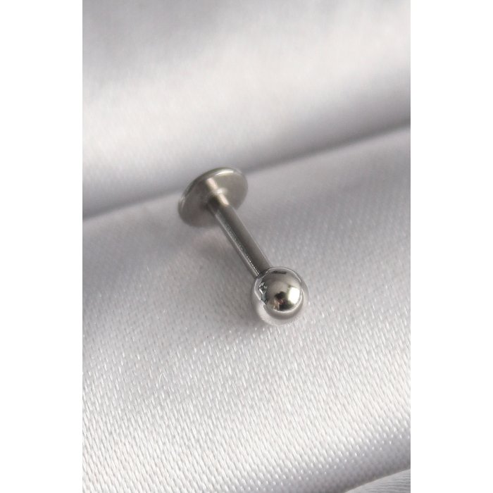 BFS 316L Çelik Gümüş Renk Topçuk Piercing