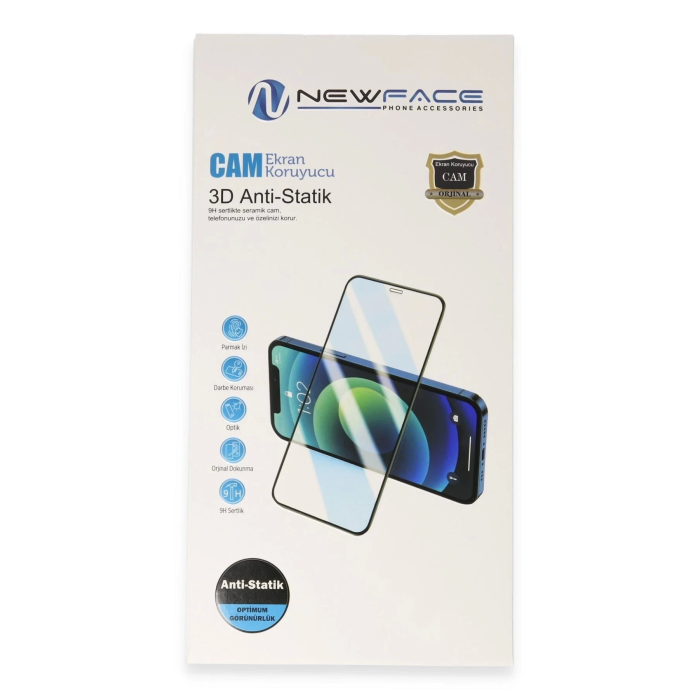 BFS  Samsung Galaxy S25 3D Antistatik Cam Ekran Koruyucu