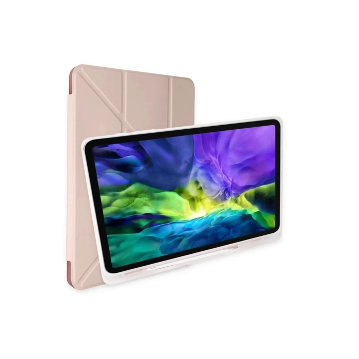 BFS  Huawei MatePad SE Kılıf Kalemlikli Mars Tablet Kılıfı - Rose Gold