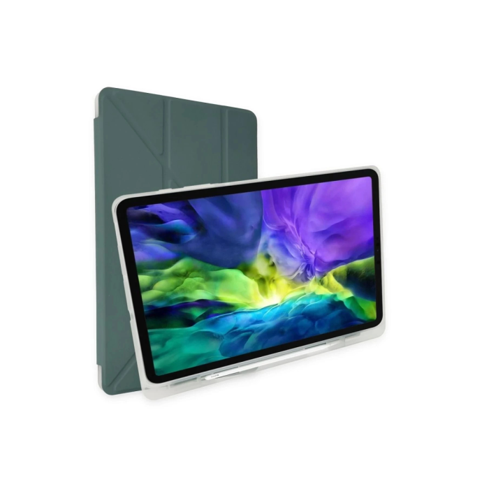 BFS  Huawei MatePad SE Kılıf Kalemlikli Mars Tablet Kılıfı - Koyu Yeşil
