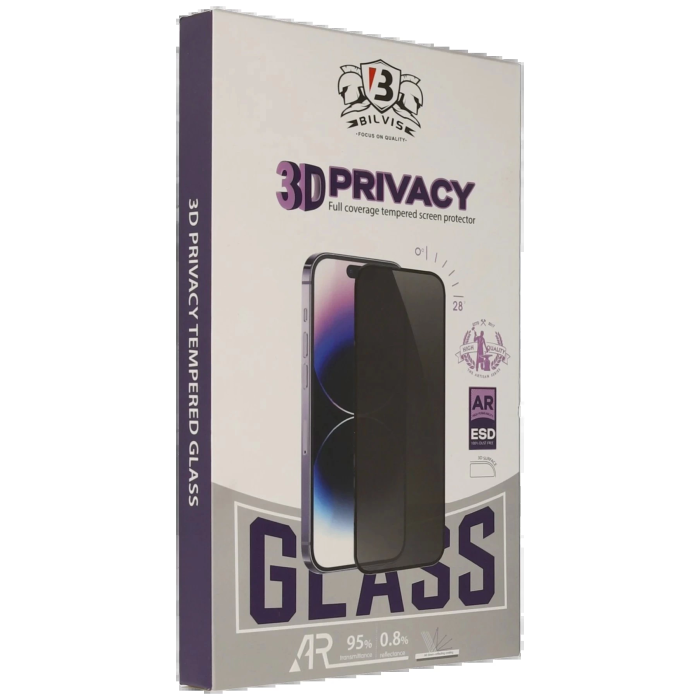 BFS  iPhone 16E Bilvis 3D Hayalet Cam Ekran Koruyucu