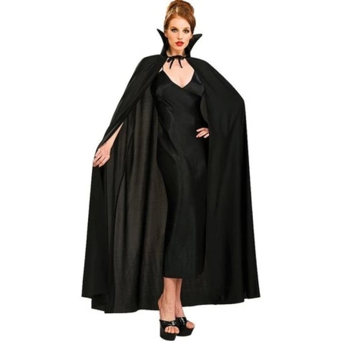 BFS   Siyah Renk Yakalı Halloween Pelerini 120 cm