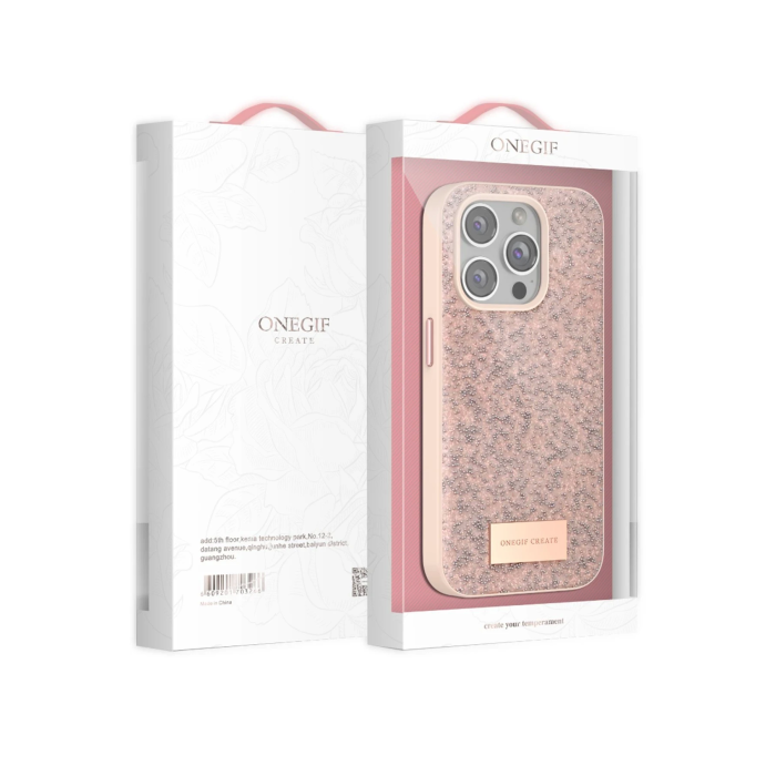 BFS  iPhone 14 Bright Simli Kapak - Pembe