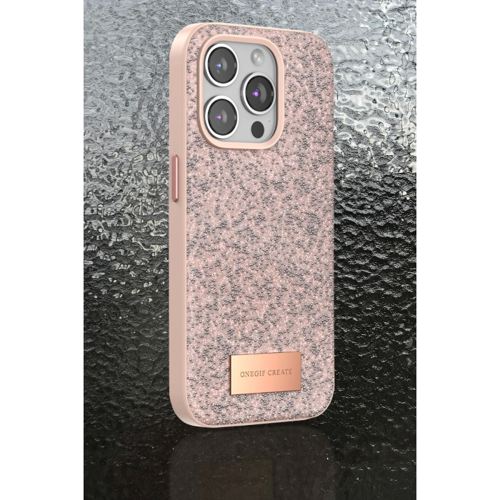 BFS  iPhone 14 Pro Bright Simli Kapak - Gümüş