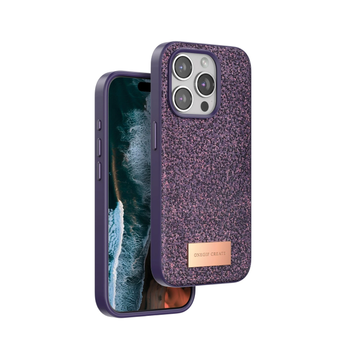 BFS  iPhone 14 Pro Bright Simli Kapak - Derin Mor