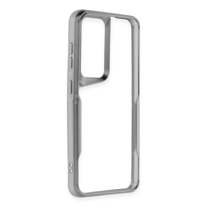 BFS  Samsung Galaxy S24 Kılıf Boyi Silikon Kapak - Gümüş