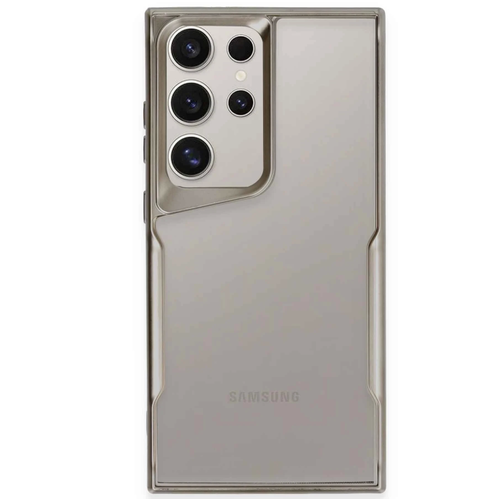 BFS  Samsung Galaxy S24 Ultra Kılıf Boyi Silikon Kapak - Titan Gri