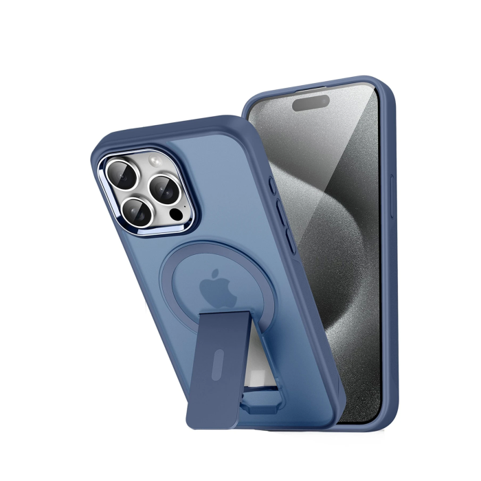 BFS  iPhone 14 Pro Tork Magsafe Standlı Kapak - Lacivert