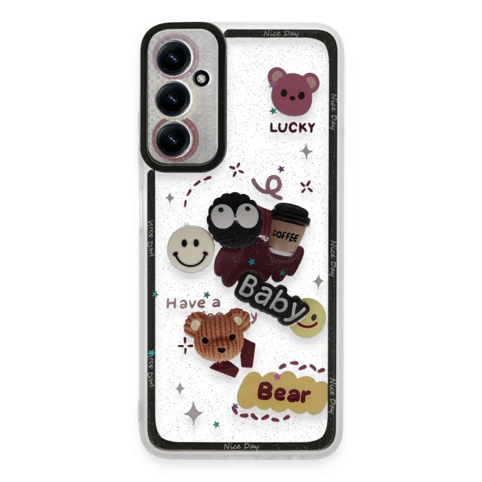 BFS  Samsung Galaxy A05S Kılıf Sweet Desenli Silikon Kapak - Sarı