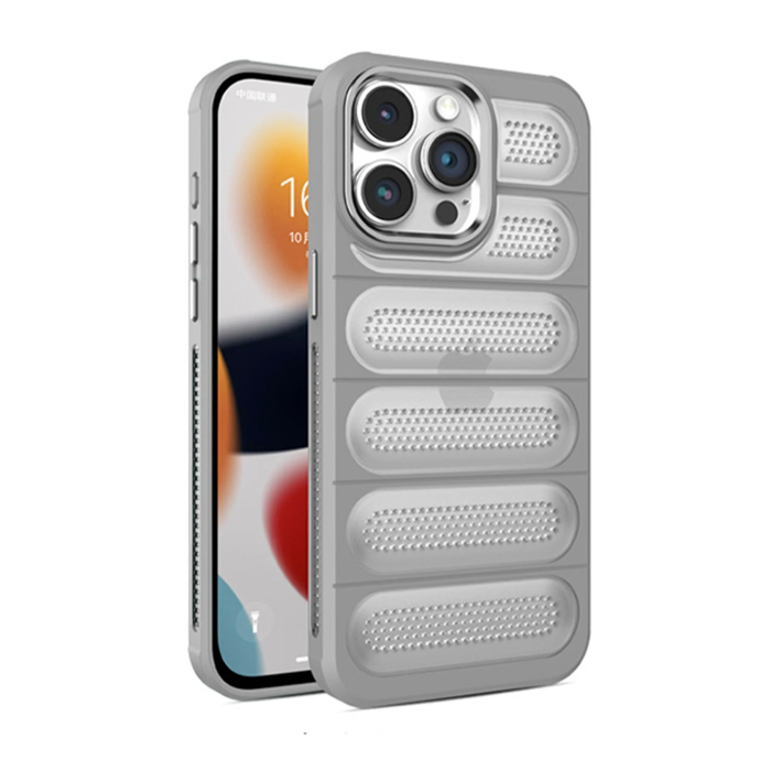 BFS  iPhone 15 Pro Max Kılıf Airmax Silikon Kapak - Titan Gri