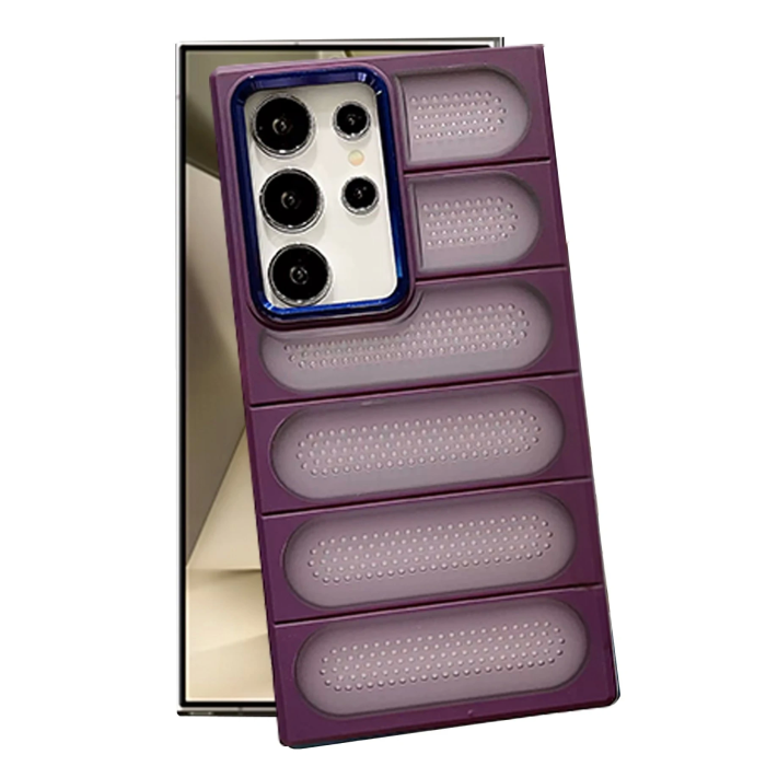 BFS  Samsung Galaxy S24 Ultra Kılıf Airmax Silikon Kapak - Derin Mor