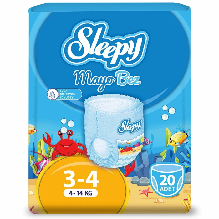 BFS   Sleepy Mayo Külot Bez 3-4 Beden 4-14 Kg 20 Adet