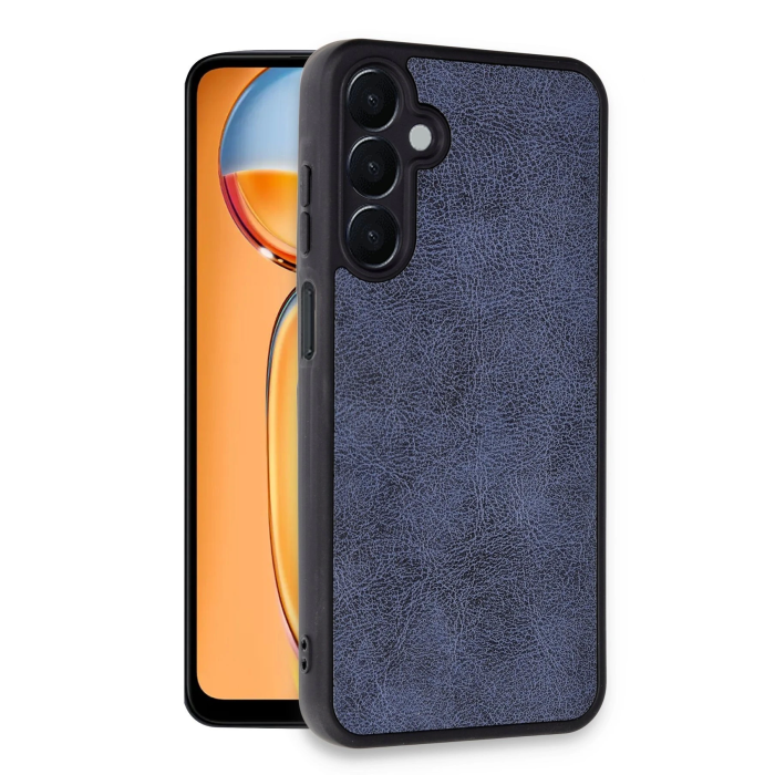 BFS  Samsung Galaxy A05S Kılıf Aras Deri Kapak - Lacivert