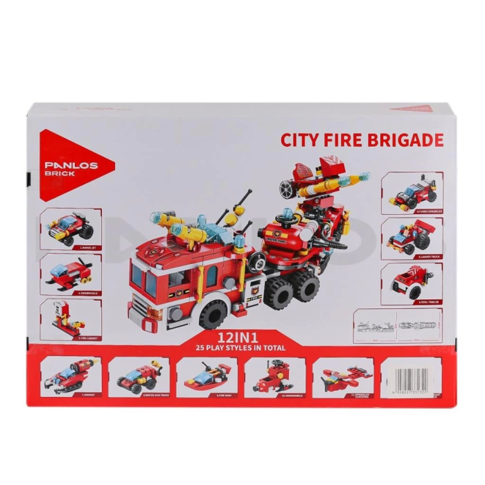 BFS   P633009 Panlos Şehir İtfaiyesi 557 Parça Blok Seti -Vagon life