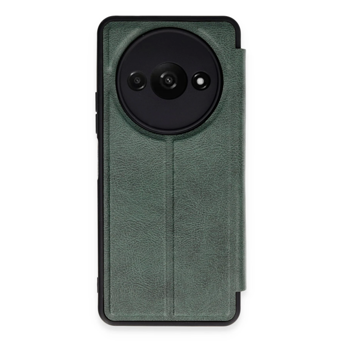 BFS  Xiaomi Redmi A3 4G Kılıf Flip Cover - Koyu Yeşil