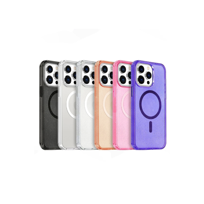BFS  iPhone 16 Pro Kılıf Glow Magsafe Kapak - Siyah