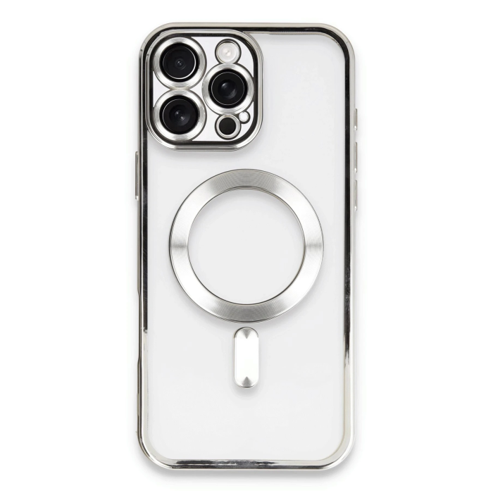 BFS  iPhone 16 Pro Max Kılıf Kross Magneticsafe Kapak - Gümüş