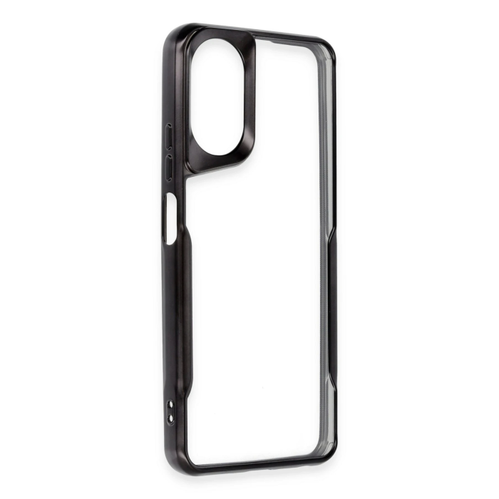 BFS  Oppo A38 Kılıf Boyi Silikon Kapak - Siyah
