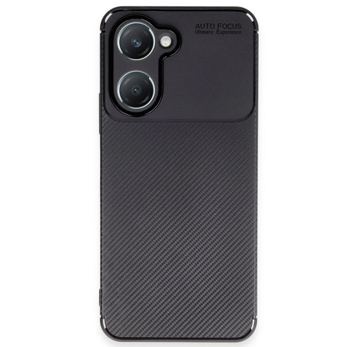 BFS  Vivo Y18 Kılıf Auto Focus Karbon Kapak - Siyah