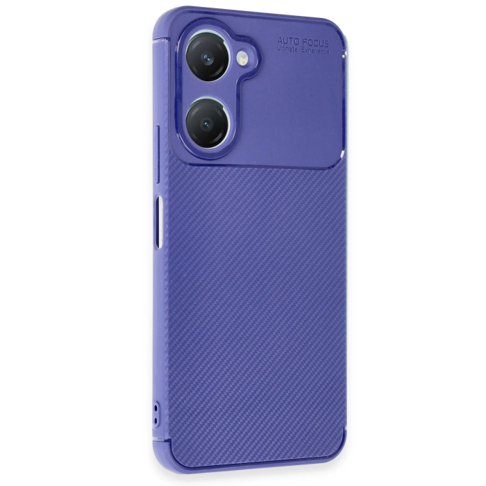 BFS  Vivo Y18 Kılıf Auto Focus Karbon Kapak - Lacivert