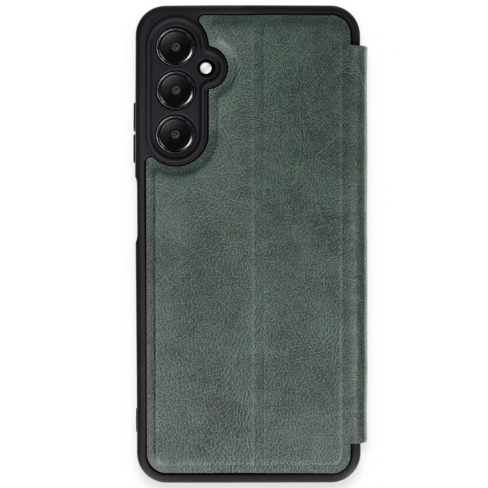 BFS  Samsung Galaxy A35 5G Kılıf Flip Cover - Koyu Yeşil