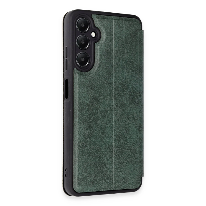 BFS  Samsung Galaxy A55 5G Kılıf Flip Cover - Koyu Yeşil