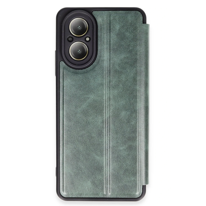BFS  Realme 12 Lite Kılıf Flip Cover - Koyu Yeşil