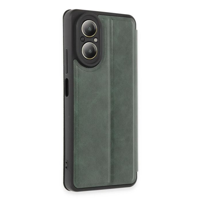BFS  Realme 12 Lite Kılıf Flip Cover - Koyu Yeşil