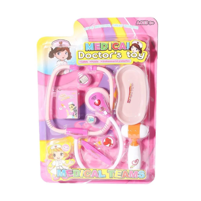 BFS   66001C-16 Sesli ve Işıklı Doktor Seti -Pembe