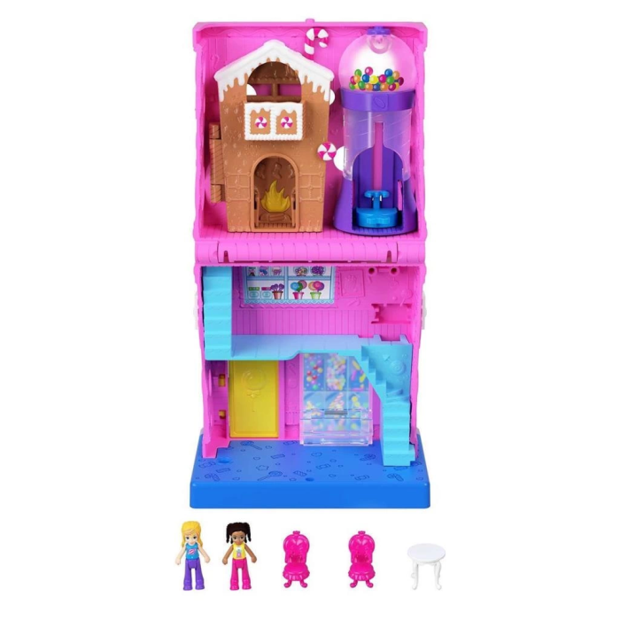BFS   HNB03 Polly Pocket Pollyville Şeker Dükkanı Oyun Seti