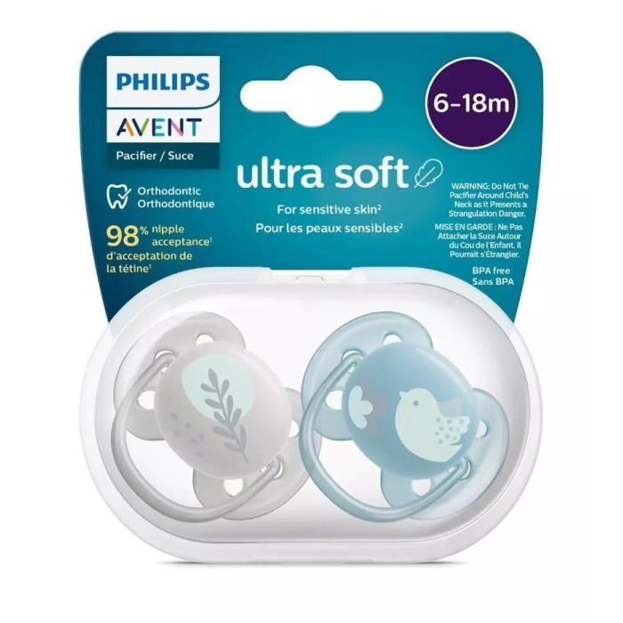 BFS   Philips Avent Ultra Yumuşak Emzik 6-18 Ay Erkek