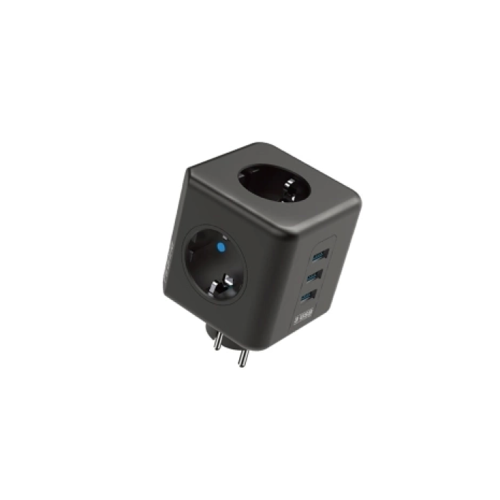 BFS Termal Akım Korumalı Isıya Dayanıklı 3’lü Du Tipi Priz 3x Usb 1x Type-c